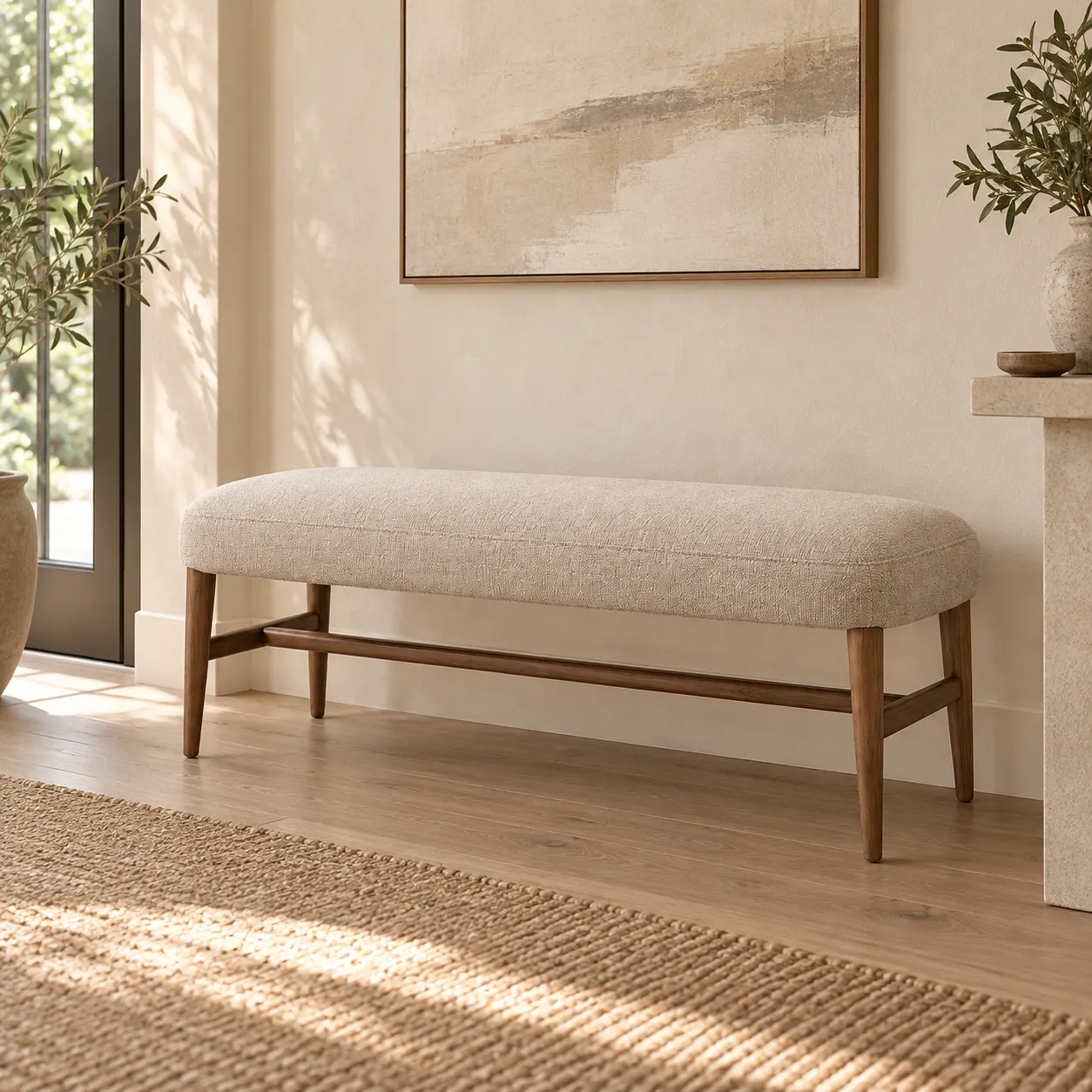 Mora Upholstered Bench - Image 2