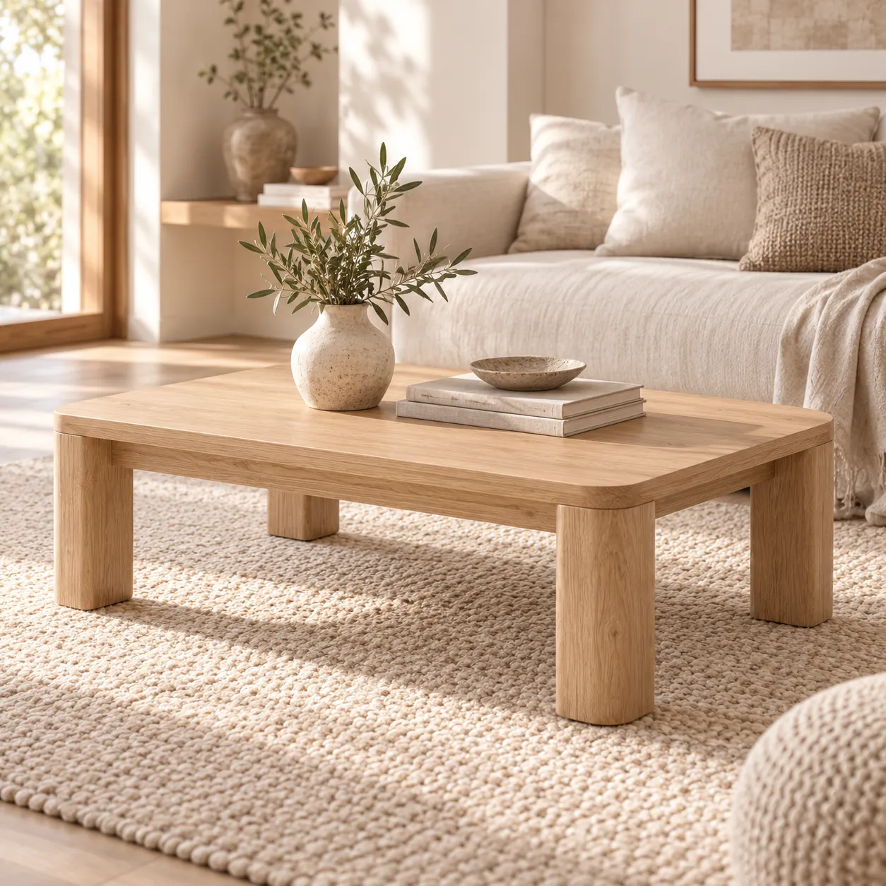 Nori Solid Oak Coffee Table - Image 2