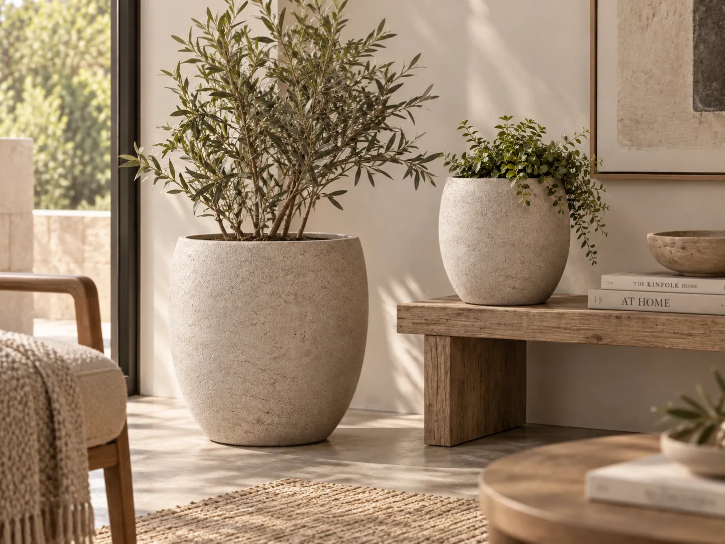 Nila Stoneware Planter Set - Image 4